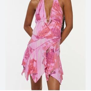 Silence + Noise Pink Floral Dress